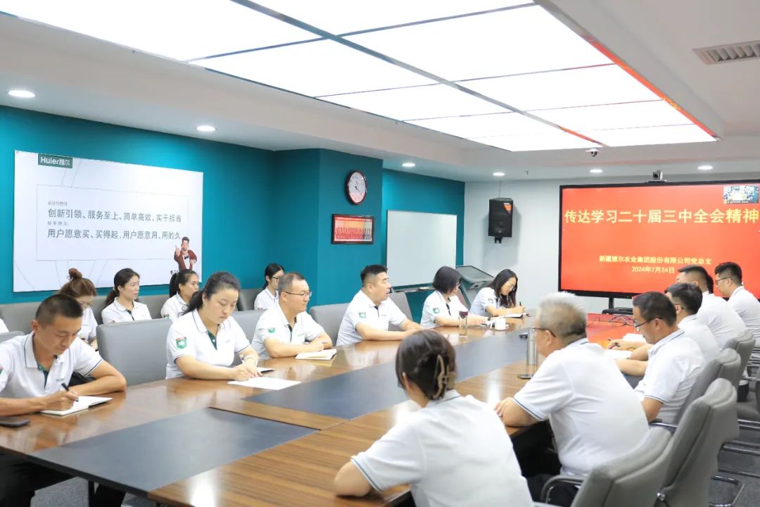 学二十届三中全会精神 助农业现代化高质量发展|慧尔农业集团组织召开专题会议传达学习二十届三中全会精神(图2)